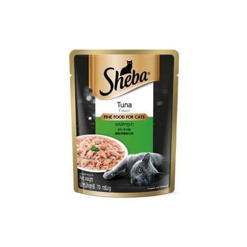 쉬바 고양이 습식 주식 파우치 참치 70g x 12개 세트