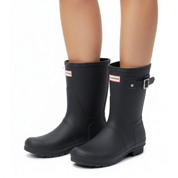헌터 Reorder Original Short Black WFS1000RMA BLK 오리지날 숏 레인부츠