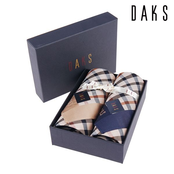 [롯데백화점] 닥스 기본체크 손수건 2매세트 16번