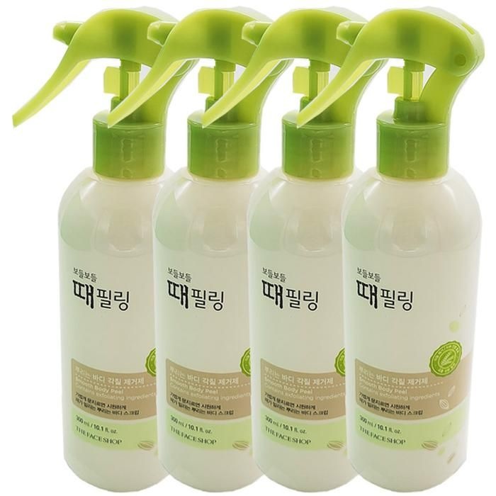 더페이스샵 보들보들 때필링 대용량 저자극 전신 바디 각질제거 필링 300ml, 4개