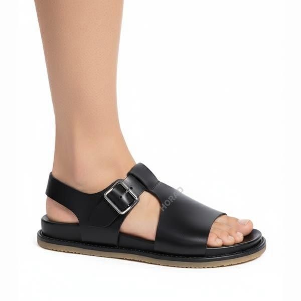 부테로 TSTRAP SANDALS B10291 PE MOTS NERO 01 T스트랩 샌들