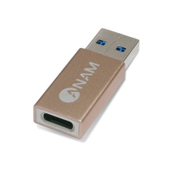 아남전자 ANAM USB Type C to A 골드메탈 변환젠더 (AGC-CFAM17)