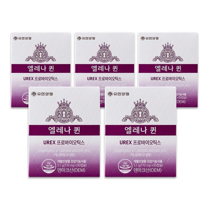 [CP]엘레나 퀸 여성 질 건강 프로바이오틱스 유산균 30캡슐 5개