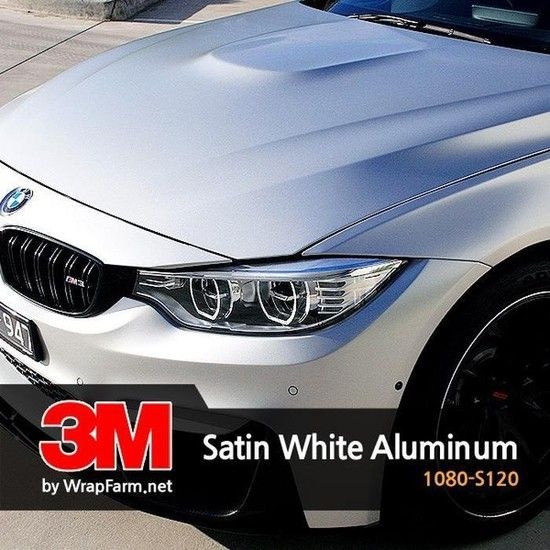 3M [2080-S120] 화이트 알루미늄 반광 차량 셀프 랩핑 PPF 카스킨 생활보호 패키지 마프로 에이버리 크롬 (2740735A)