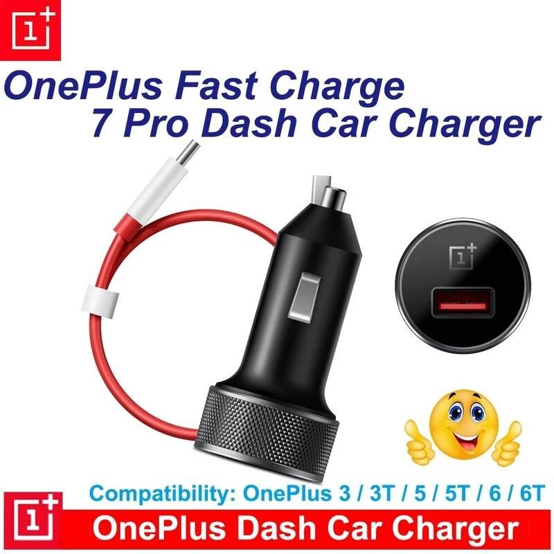 UnKnown [해외] 차량용 시거잭 충전기 OnePlus 7 Pro Dash 5V 3.5A 대시 고속 충전 1 개 + 6T 5T 5 A5000 One Plus 3T
