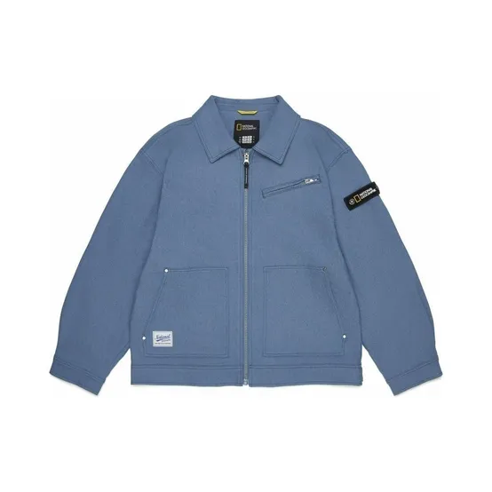 내셔널지오그래픽 키즈 K261UJK910 우븐 카라 자켓 BLUE