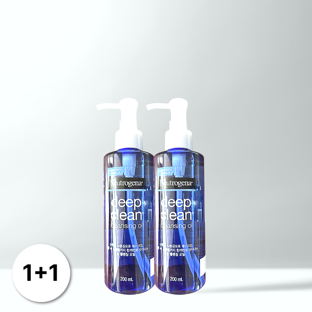 [1+1] 뉴트로지나 딥클린 클렌징오일 메이크업 리무버 200ml 2개