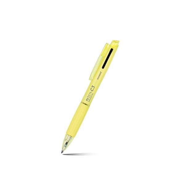 오피스디포 FX ZETA 3색볼펜 0.38 Lemon yellow 자루 모나미