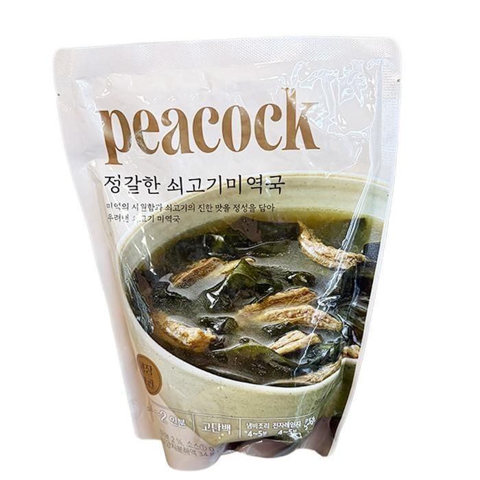 피코크 정갈한 쇠고기미역국 500g x 1개 아이스박스포장 po404487