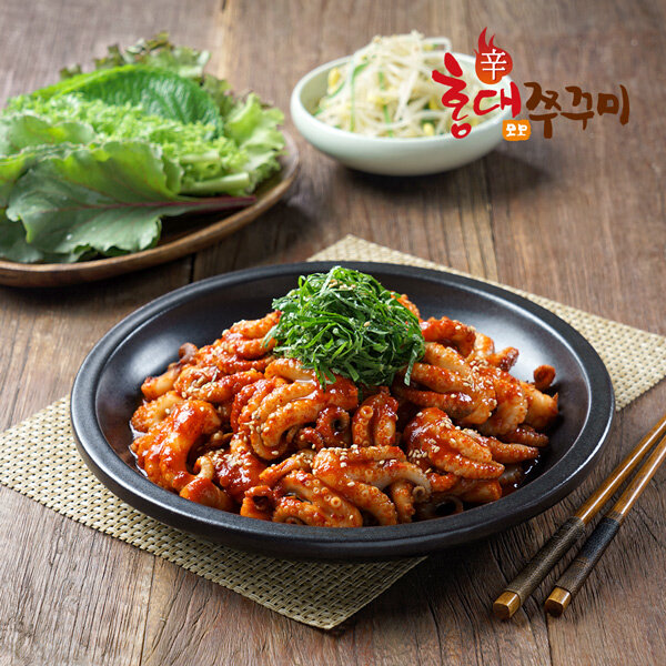 홍대쭈꾸미 양념쭈꾸미볶음 약간매운맛 500g 4팩