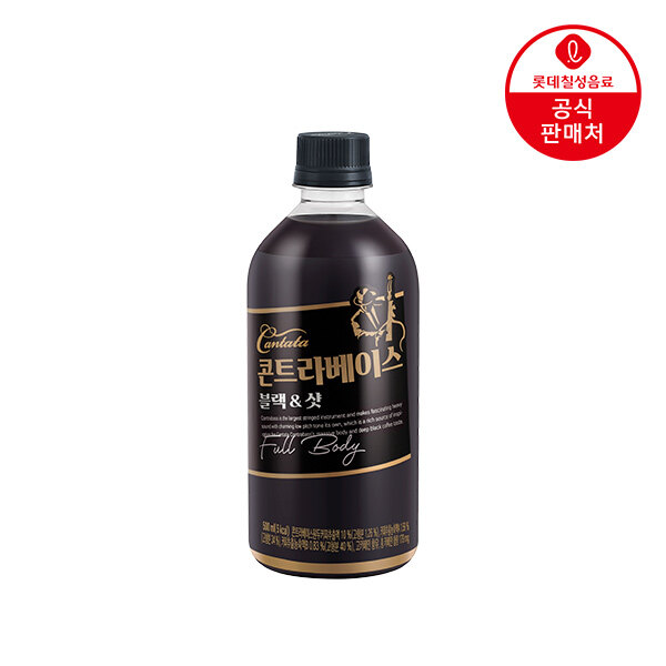 [본사직영] 롯데 칸타타 콘트라베이스 블랙앤샷 500ml x 12펫