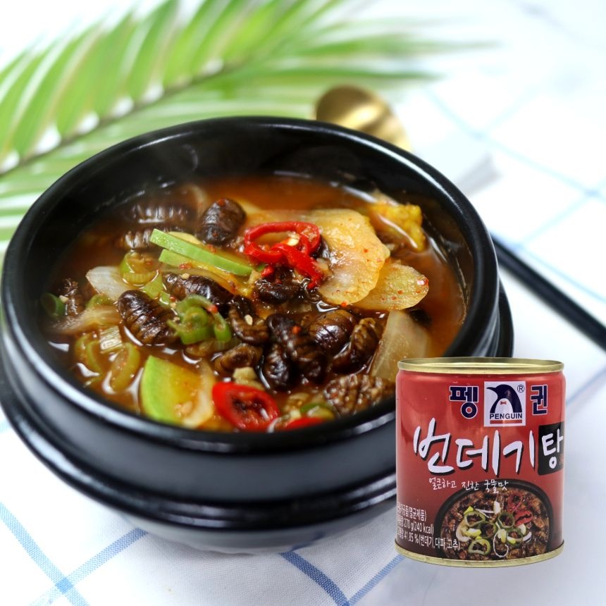 펭귄 번데기탕 통조림 270g