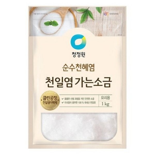 청정원 천일염 가는 소금 1kg