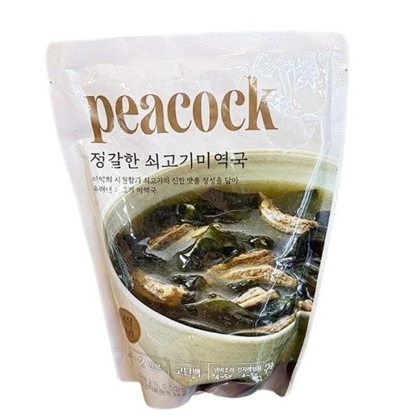 피코크 정갈한 쇠고기미역국 500g x 1개 아이스박스포장 po404...