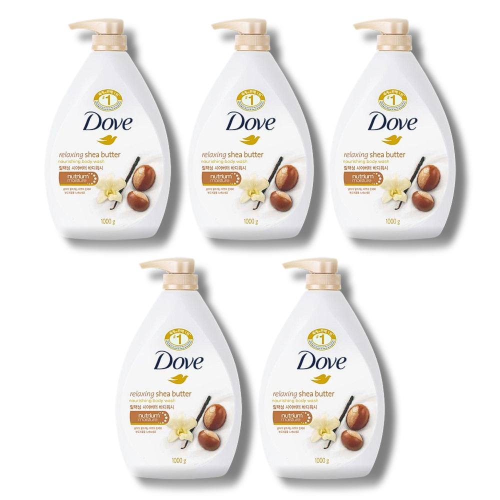 [오늘출발] 도브 릴렉싱 쉐어버터 바디워시 1L 5개