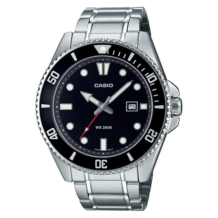 CASIO 카시오 MDV-107D-1A1 흑새치 다이버 남성 손목시계