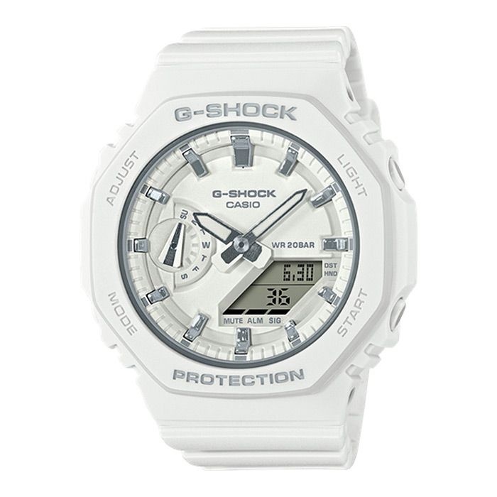 지샥 [G-SHOCK] 지샥 GMA-S2100-7A 지얄오크 실버 화이트 공용 우레탄 손목시계