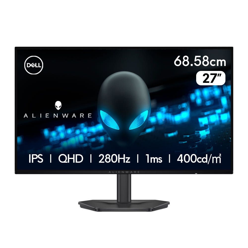 [안전포장] 델 DELL AW2726DL 게이밍 모니터 에일리언웨어 27인치 QHD 280Hz 1ms 피벗