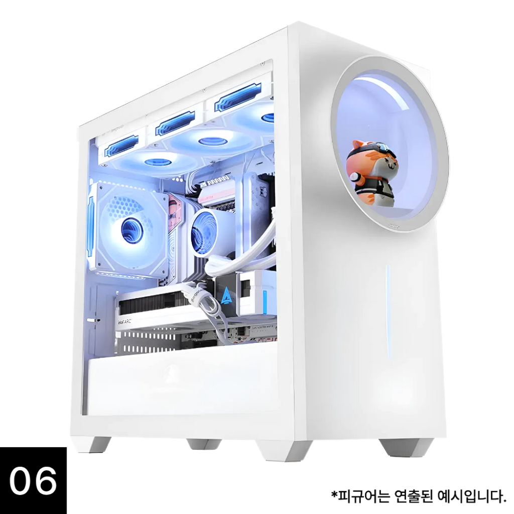 제이티컴퓨터 [제이티컴퓨터] 마이박스_06번 (9600X, 32GB, 1TB, RTX 5060, 윈도우11, 와이파이) 무선 게이밍 조립PC 배그 오버워치