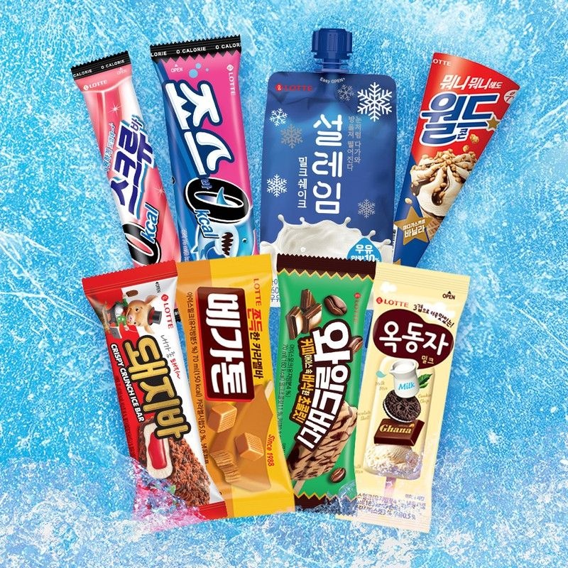 롯데푸드 롯데푸드 32개입 아이스크림 월드콘 설레임 돼지바 등 바류 혼합구성