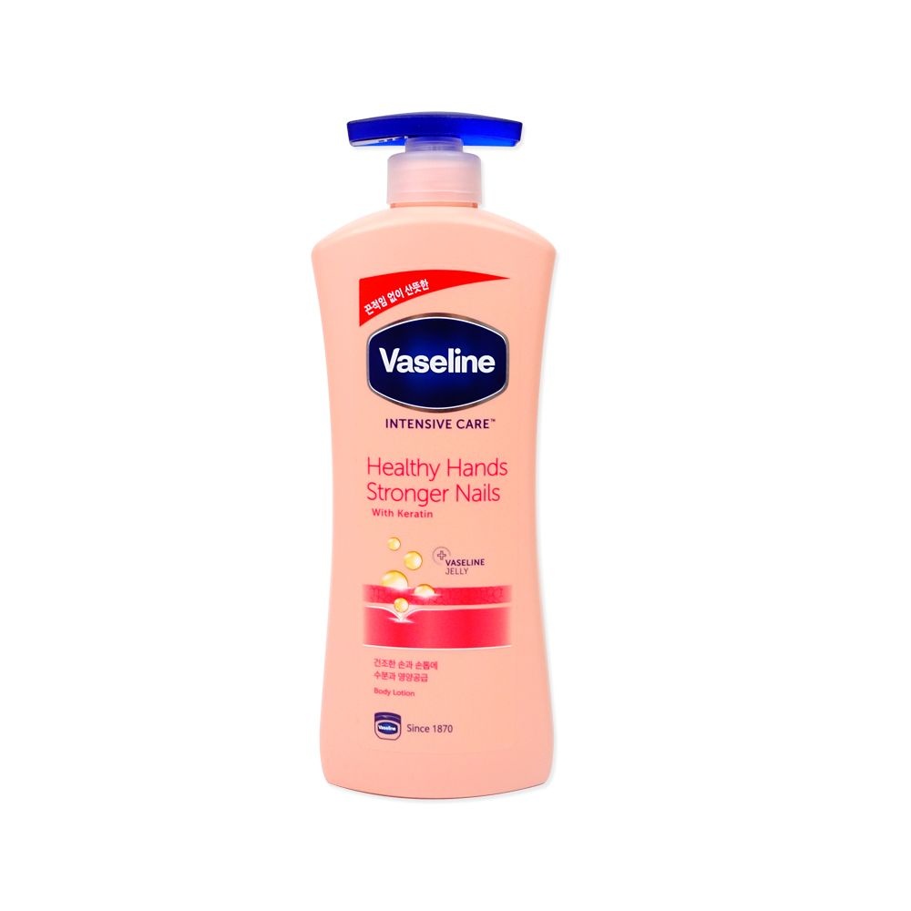 [오늘출발] 바세린 인텐시브케어 헬씨 핸드앤스트롱거 네일로션(600ml) 보습로션 네일로션 핸드크림