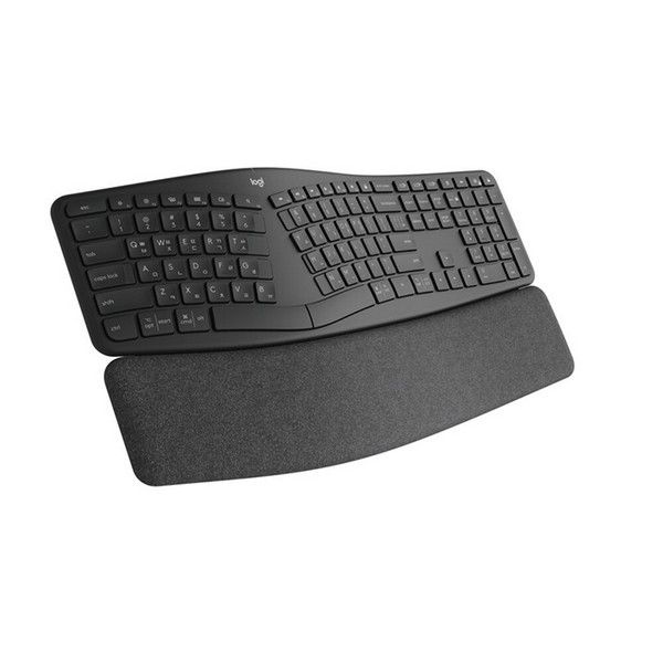 LOGITECH 오피스디포 인체공학 무선 블루투스 키보드 K860 그래파이트 Logitech