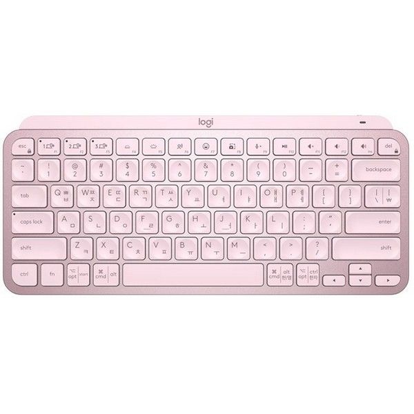 LOGITECH 오피스디포 무선 키보드 MX KEYS MINI 로즈핑크 Logitech