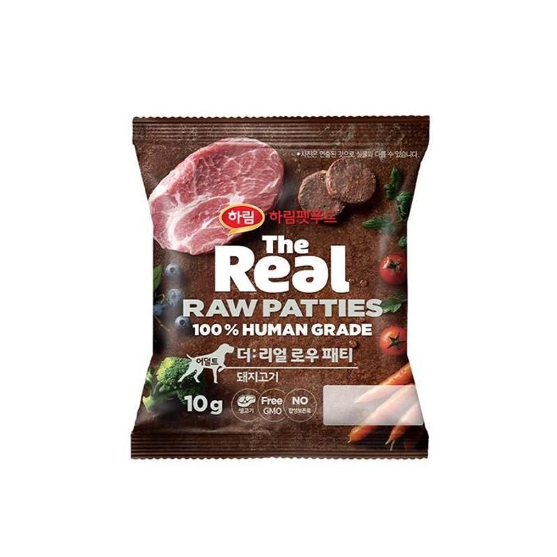 더리얼 로우 패티 돼지고기 어덜트 10g