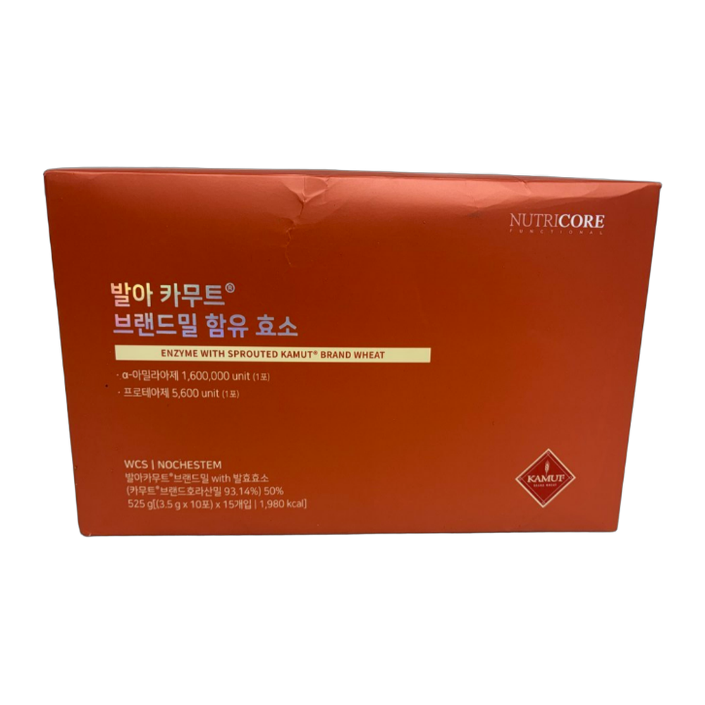 뉴트리코어 발아 카무트 브랜드밀 함유 효소 525g 1개