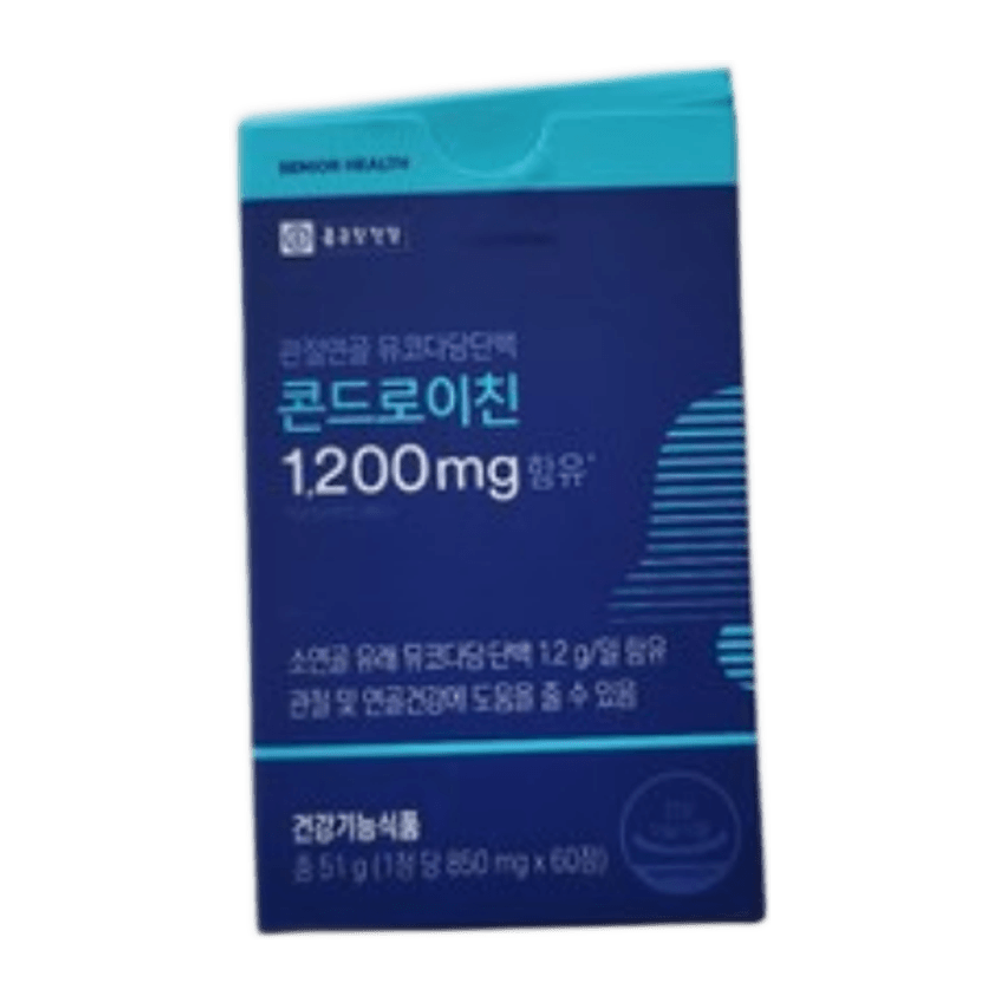 종근당건강 관절연골 뮤코다당단백 콘드로이친 1200mg 60정 3개