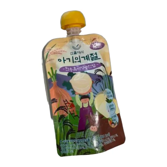 에코맘의산골이유식 한우 흑미 영양진밥 100g 6개