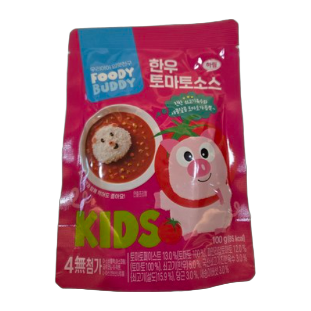 푸디버디 유아용 한우 토마토소스 혼합맛(쇠고기/토마토) 100g 5개