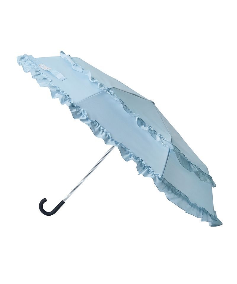 락피쉬웨더웨어 x ILLIT SHORT FRILLED UMBRELLA - SKY BLUE