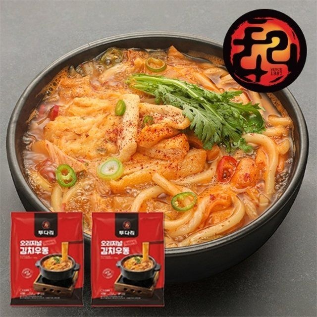 [1+1] 투다리 오리지널 김치우동(1인분,413g) 총 2인분