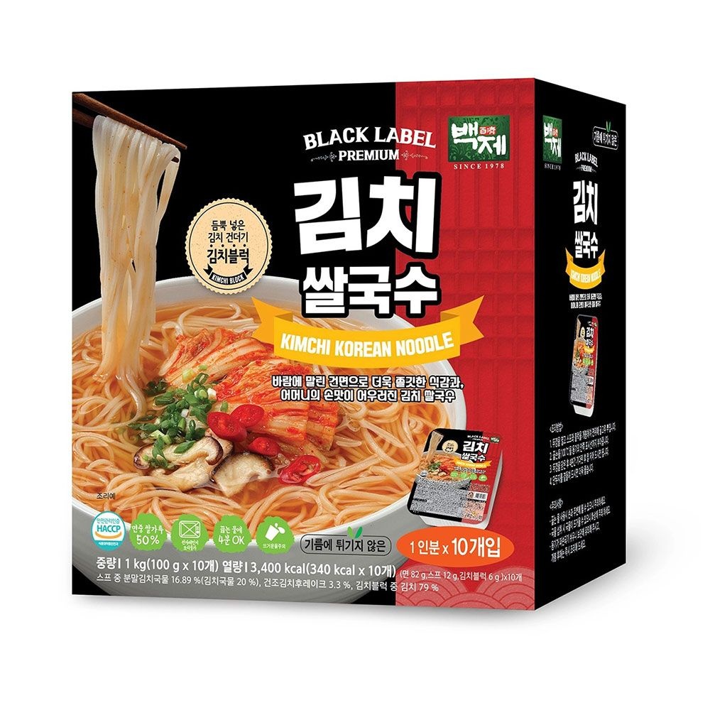 [오늘출발] 백제 일월풍면 김치 쌀국수 100g x 10개입 코스트코 튀기지 않은 건면