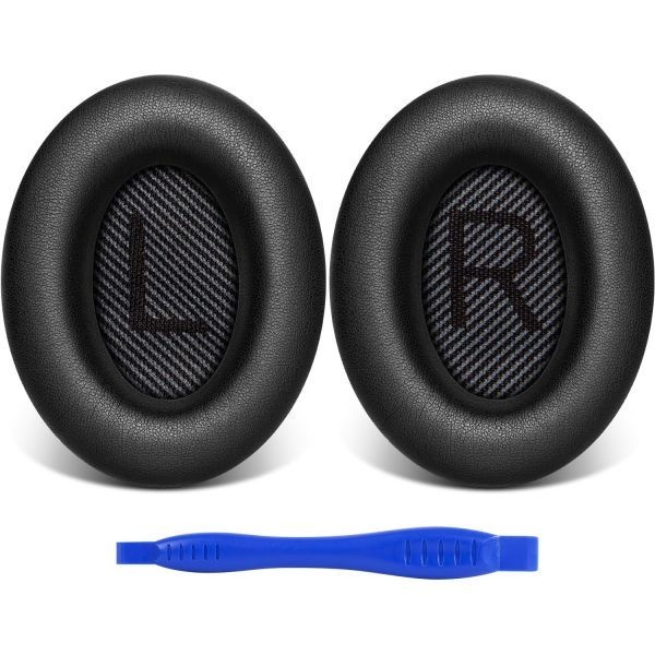 [해외] Link Dream Bose Quiet Comfort 35 II (QC35 ii)용 이어 패드 부드러운 단백질 가죽 교체용 이어패드 매우 두꺼운 쿠션 QC 25 15 Q