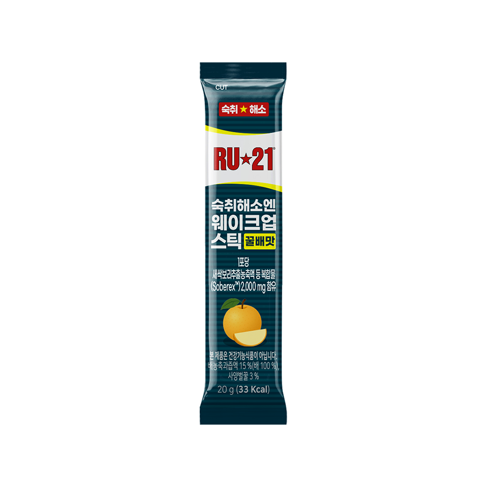 RU21 알유21 웨이크업 스틱 1포 4종 택 1 (망고/복숭아/꿀배/사과)