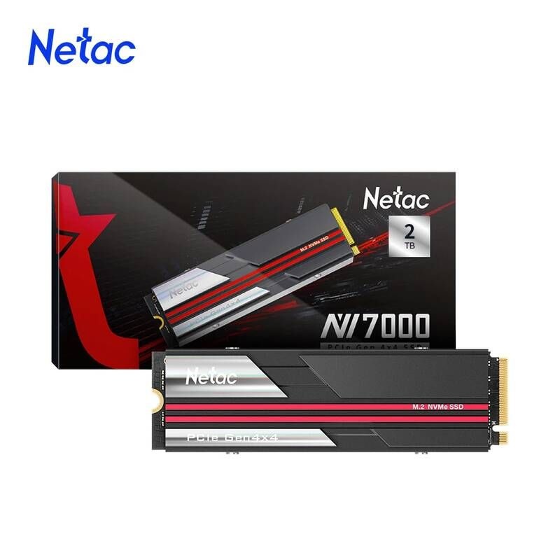 UnKnown [해외] 노트북 SSD 에스에스디 M.2 2TB 1TB 하드 Netac M2 1 테라바이트 2 4 pcie4 드라이브 ssd NVMe pcie 2280 DRAM Cache PS5 데스크탑용