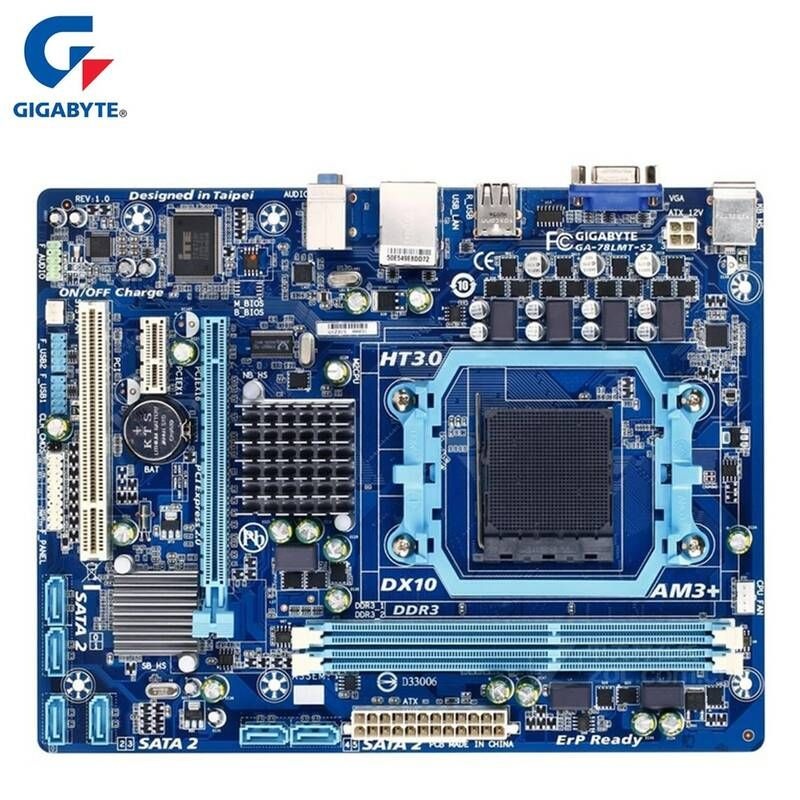 UnKnown [해외] 마더보드 메인보드 AMD 760G DDR3 USB2.0 16G 소켓 AM3 +/AM3 78LMT S2 데스크탑 메인 보드 시스템 용 기가바이트 GA-78LMT-S2 마