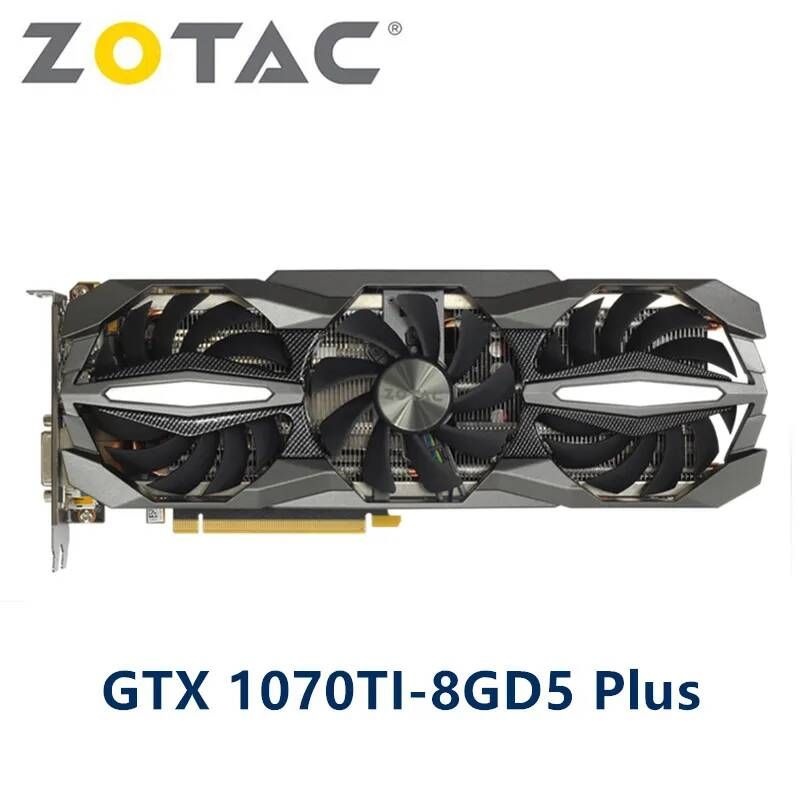 [해외] ZOTAC GTX 1070 / 1070Ti 8GB 게임용 GPU 비디오 카드 NVIDIA GeForce 그래픽 데스크탑 PC 컴퓨터 게임