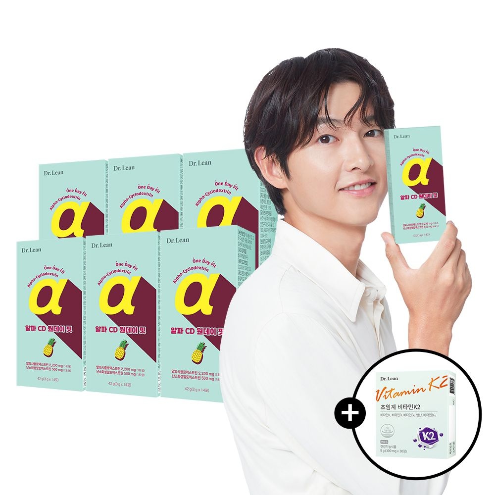 [6박스] 닥터린 알파 CD 원데이 핏 알파시클로덱스트린 알파시디 14포, 6개