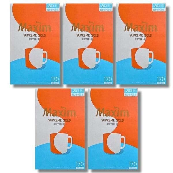 경상남도 창원시 의창구 반계로 40 [셀러허브 식품] [보리담다] 맥심 골드 13.5g 170개입 5박스