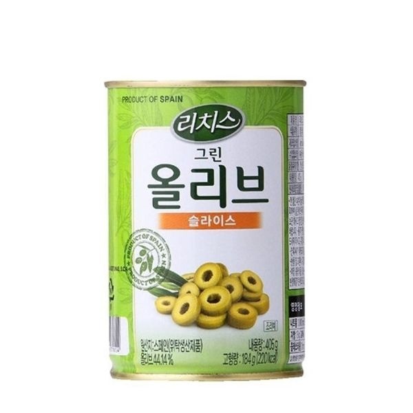 동서 리치스 그린 올리브 슬라이스 405g