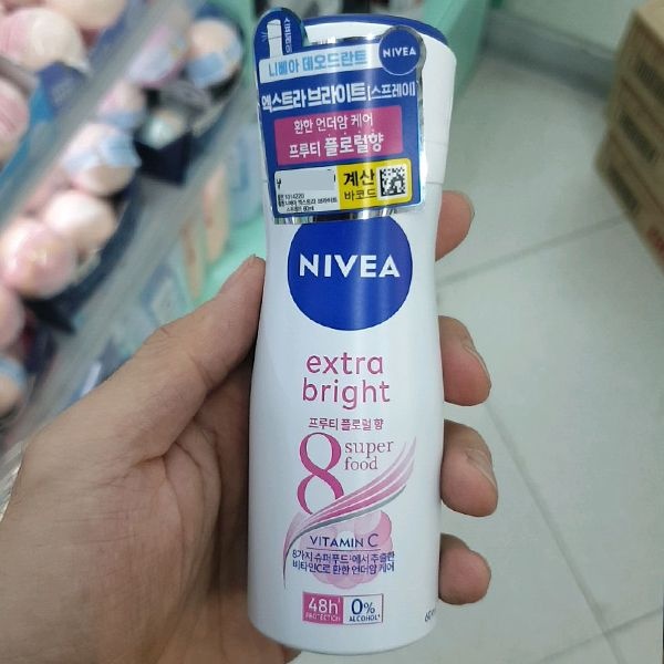 니베아 데오드란트 스프레이 엑스트라 브라이트 60ml