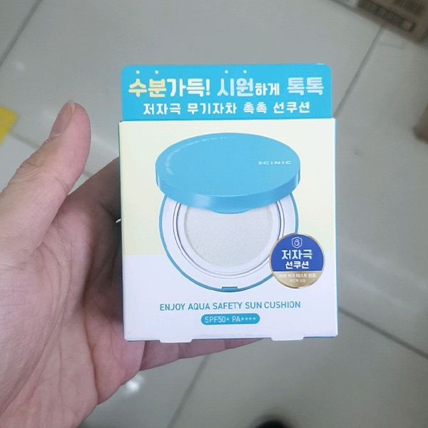 싸이닉 엔조이 아쿠아 세이프티 무기자차 선쿠션 15g