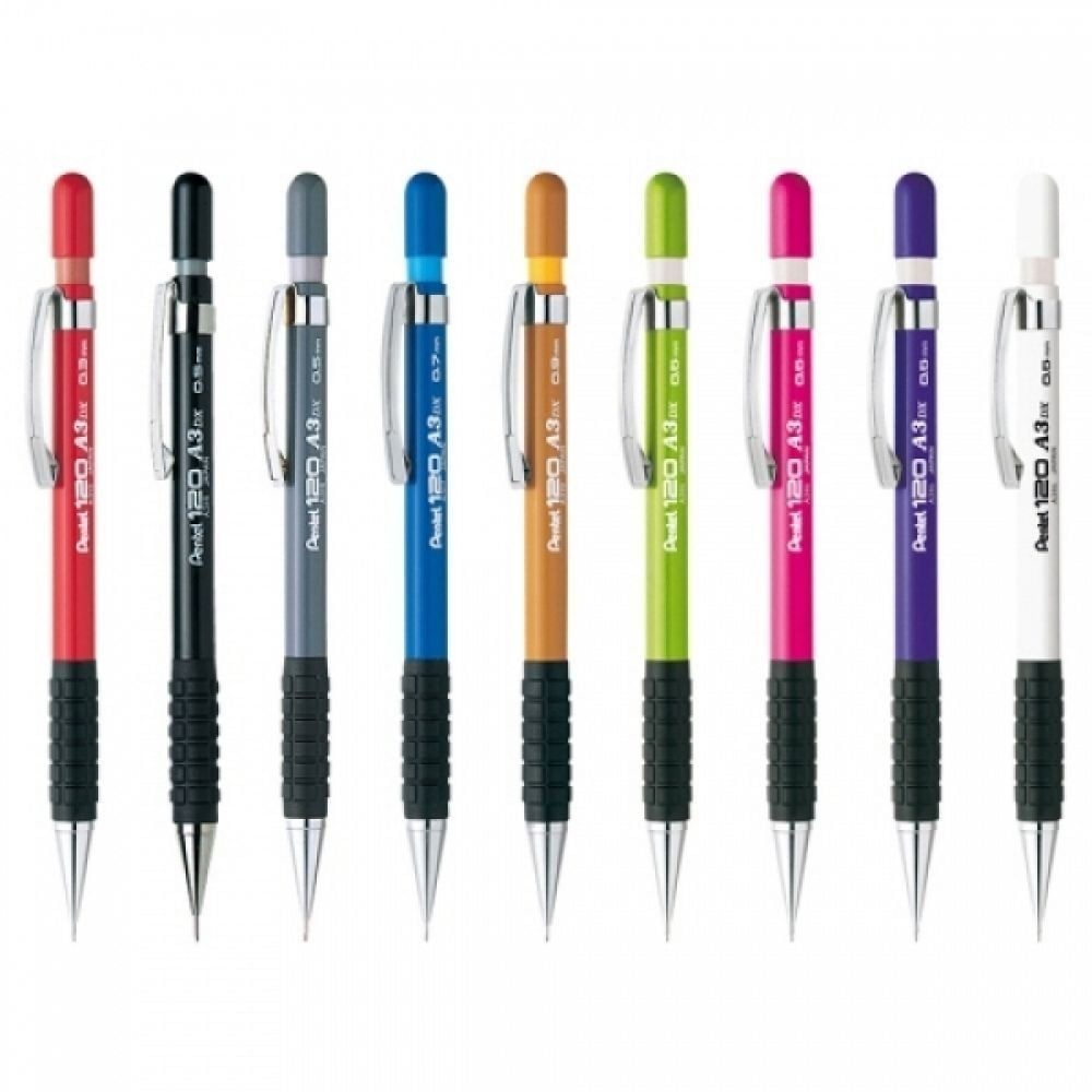샤프 다크그레이 블랙 화이트 그립 전문가용 제도 스매쉬 0.5mm
