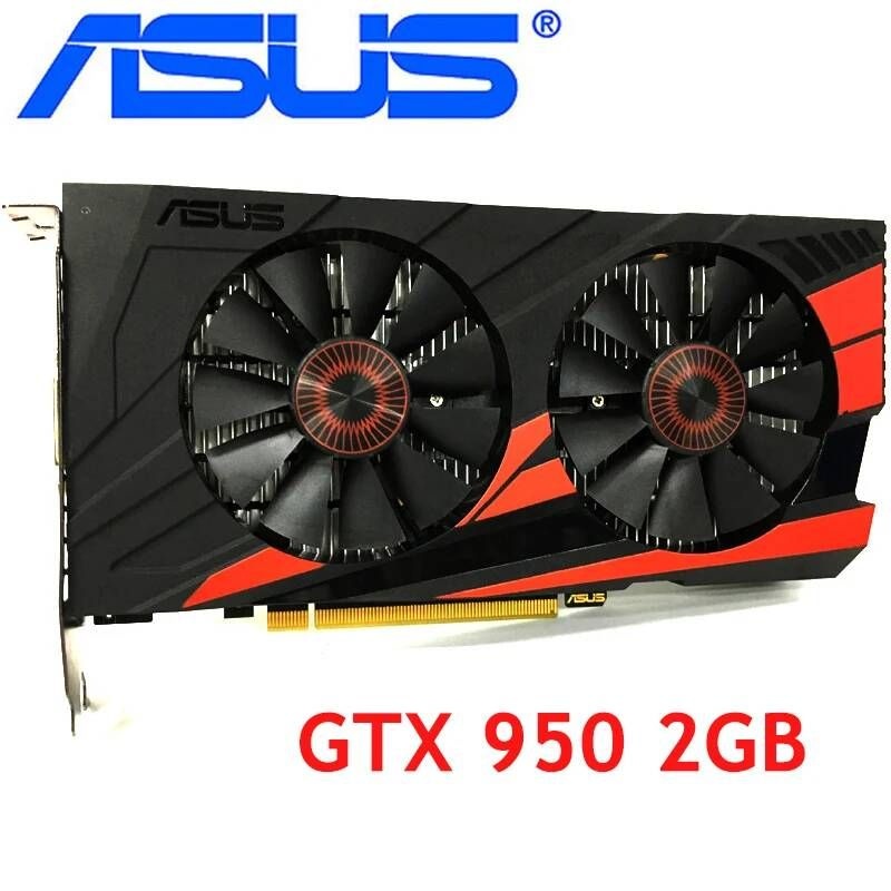 [해외] ASUS 그래픽 카드 GTX 950 2GB 128Bit GDDR5 비디오 nVIDIA VGA Geforce GTX950 750 TI 650 보다 강력하게 사용