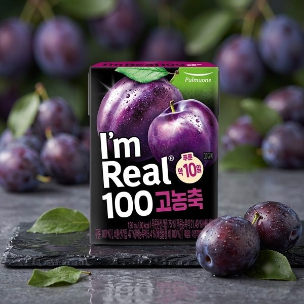 풀무원 아임리얼 100 고농축 푸룬 120ml 24개