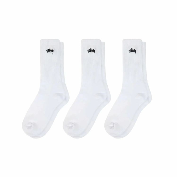 스투시 양말 기본 베이지 3P