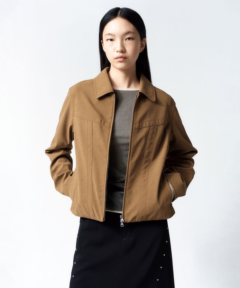 INSILENCE WOMEN <매장정품> 인사일런스 INSILENCE WOMEN 포우 스웨이드 자켓 CAMEL IW2F2JK13CA 300770